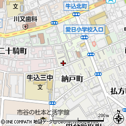 東京都新宿区納戸町22周辺の地図