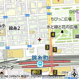 東京都墨田区錦糸周辺の地図