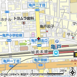 亀戸駅北口周辺の地図