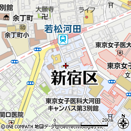 東京都新宿区河田町10周辺の地図
