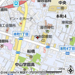 セブンイレブン船橋本町４丁目店周辺の地図