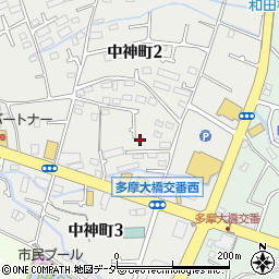 東京都昭島市中神町2丁目22周辺の地図