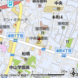千葉県船橋市本町4丁目38周辺の地図