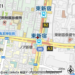 ペッパーランチ東新宿店周辺の地図