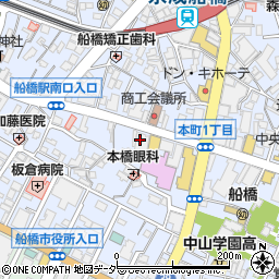 日本メナード化粧品株式会社　千葉支店周辺の地図