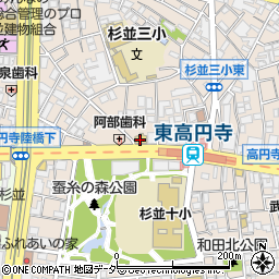 リコス東高円寺駅前店周辺の地図