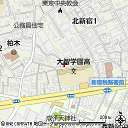 北新宿大竹マンション周辺の地図