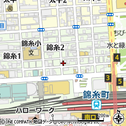 ＳＡＮパーク墨田錦糸１駐車場周辺の地図