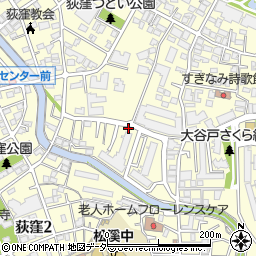 東京都杉並区荻窪周辺の地図