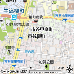 東京都新宿区市谷柳町35周辺の地図