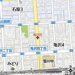 亀沢四周辺の地図