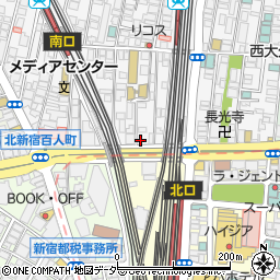 東京都新宿区百人町1丁目12-2周辺の地図
