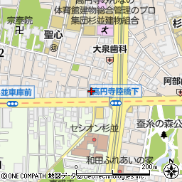 シャンボール新高円寺周辺の地図