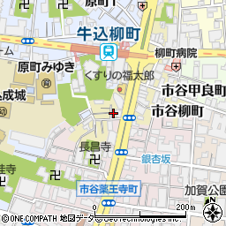東京都新宿区市谷柳町19周辺の地図