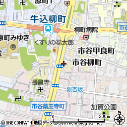 東京都新宿区市谷柳町23周辺の地図