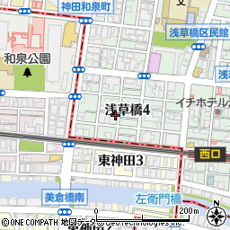 愛京商店周辺の地図
