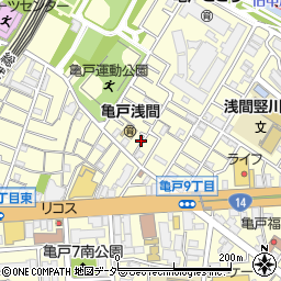 亀戸9丁目36石川邸[akippa]駐車場周辺の地図