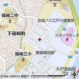 都営東篠崎住宅周辺の地図