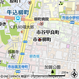 東京都新宿区市谷柳町28周辺の地図