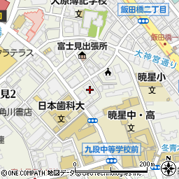 東日本銀行飯田橋支店周辺の地図