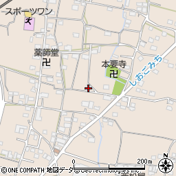 山梨県甲州市塩山下塩後580周辺の地図