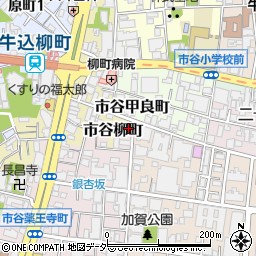 東京都新宿区市谷柳町33周辺の地図