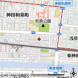 東京都千代田区神田佐久間町3丁目21-17周辺の地図