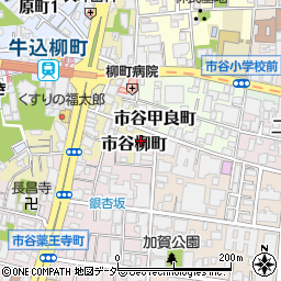 東京都新宿区市谷柳町34周辺の地図