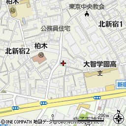 早稲田イーライフ北新宿周辺の地図