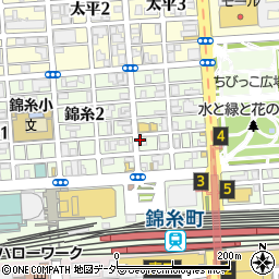 リパーク錦糸町駅北口第５駐車場周辺の地図