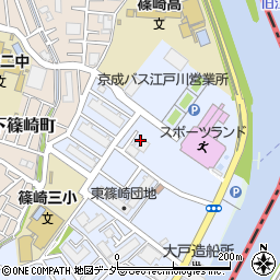 都営東篠崎アパート５号棟周辺の地図