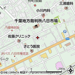 千葉県匝瑳市八日市場イ506周辺の地図