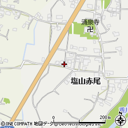 山梨県甲州市塩山赤尾785-1周辺の地図