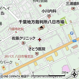 千葉県匝瑳市八日市場イ511周辺の地図