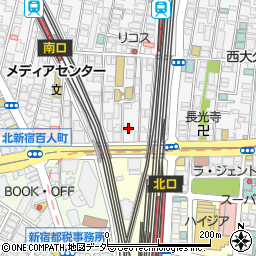 東京都新宿区百人町1丁目12-4周辺の地図