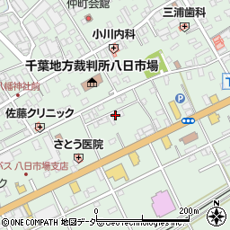 千葉県匝瑳市八日市場イ491周辺の地図