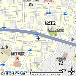 東京都江戸川区松江2丁目23周辺の地図