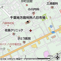 千葉県匝瑳市八日市場イ500周辺の地図