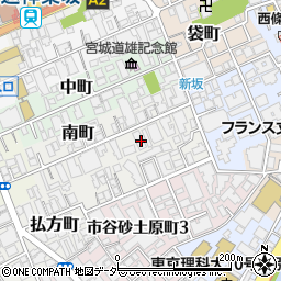 東京都新宿区南町7周辺の地図