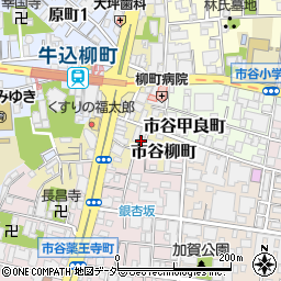 東京都新宿区市谷柳町26周辺の地図