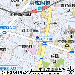 新健勝苑　船橋店周辺の地図