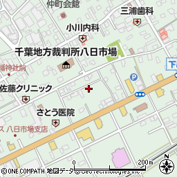 千葉県匝瑳市八日市場イ488周辺の地図