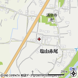 山梨県甲州市塩山赤尾757周辺の地図