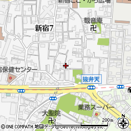 セブンス新宿周辺の地図