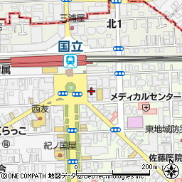 バリヤスサカバ 国立南口駅前店周辺の地図