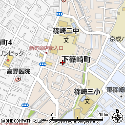 東京都江戸川区下篠崎町10周辺の地図