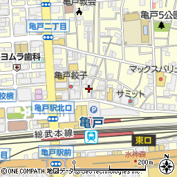亀戸ホルモン 本店周辺の地図