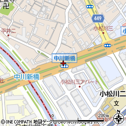 中川新橋周辺の地図
