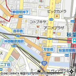 外神田１丁目パーキングメーター２周辺の地図