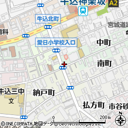 パークイット新宿中町駐車場周辺の地図